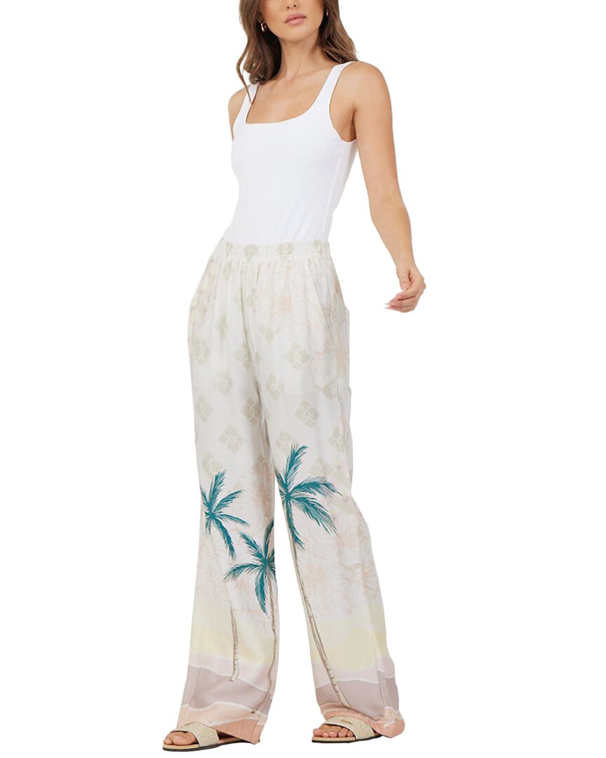 Shop Vintage Havana Satin Printed Wide Leg Pant