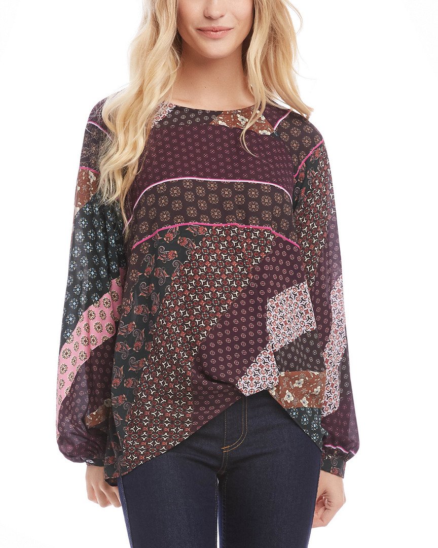 Image of Karen Kane Twist-Hem Top