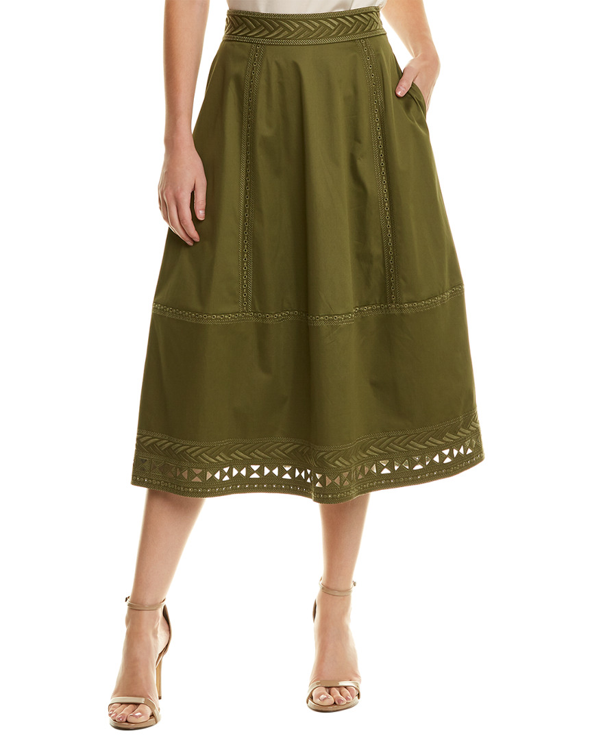 Image of Elie Tahari Daisy A-Line Skirt