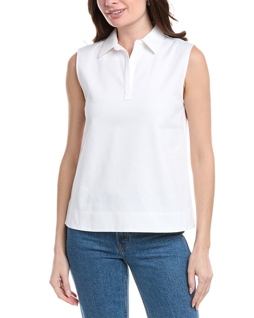 Theory Polo Shell In White