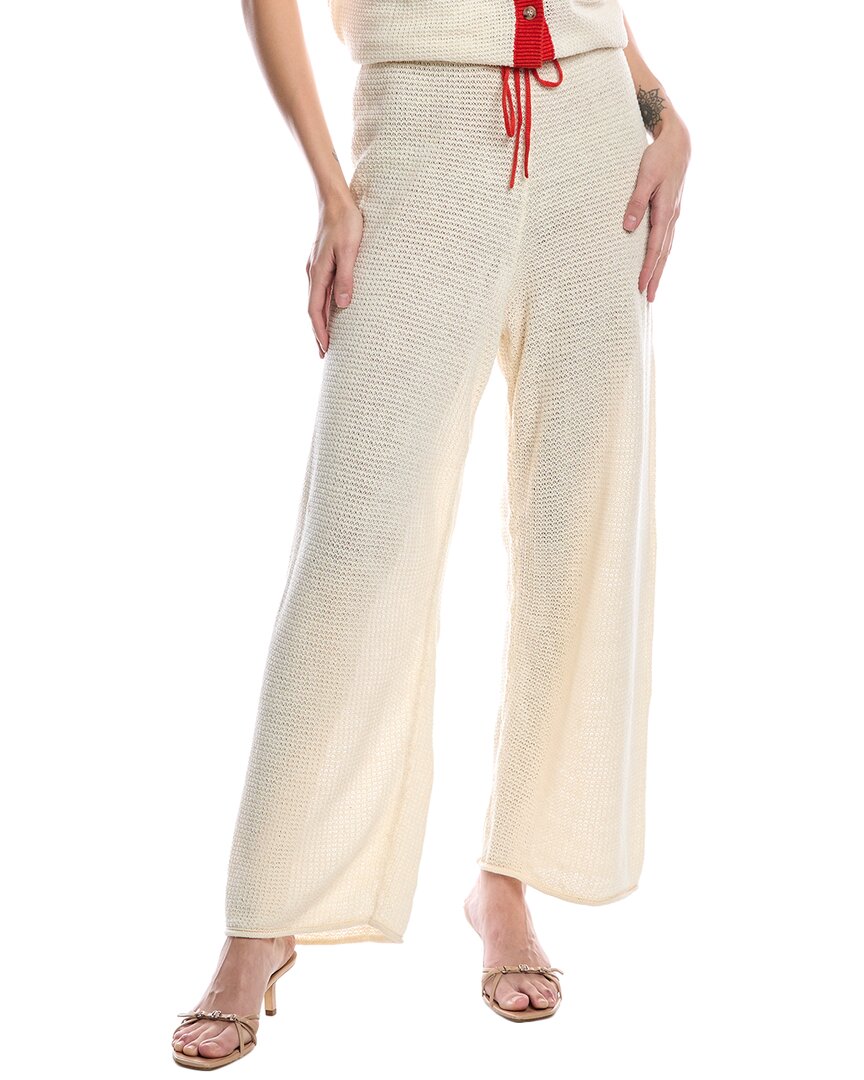 Onia Drawstring Linen Pant In White