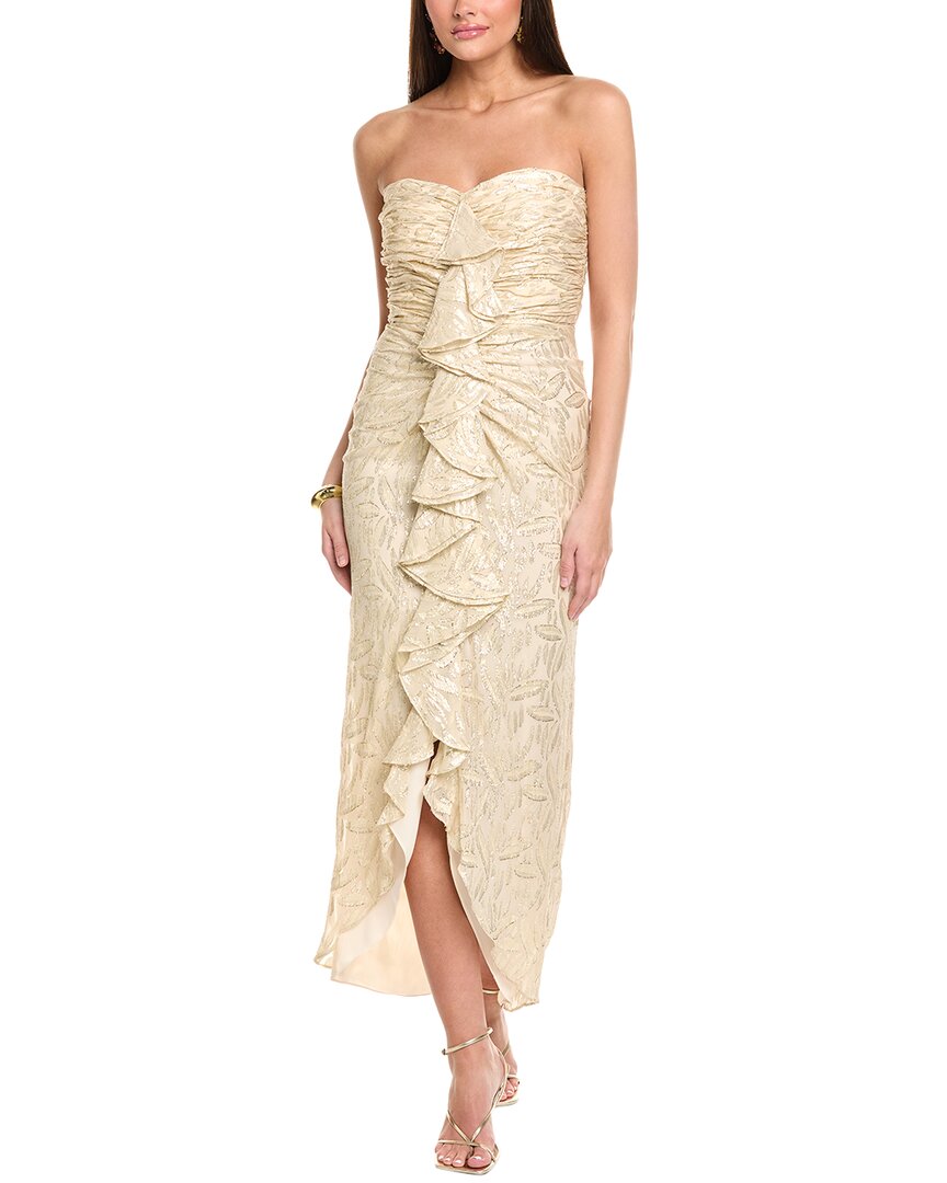 Shop Ramy Brook Goldie Silk-blend Maxi Dress