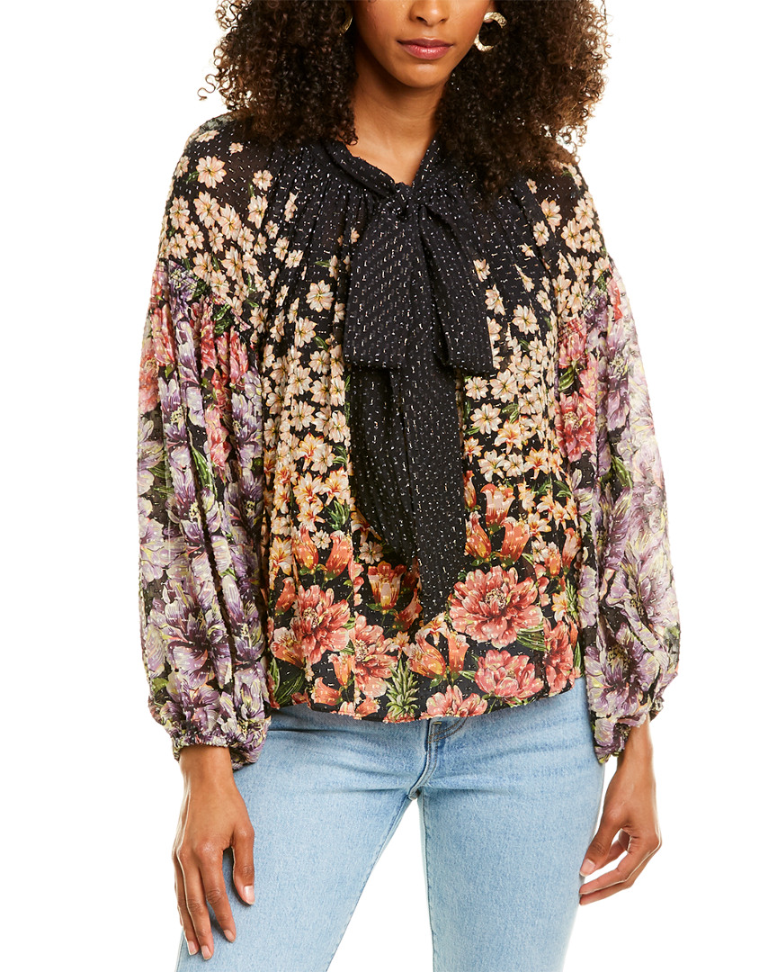 Image of Farm Rio Rainbow Garden Blouse