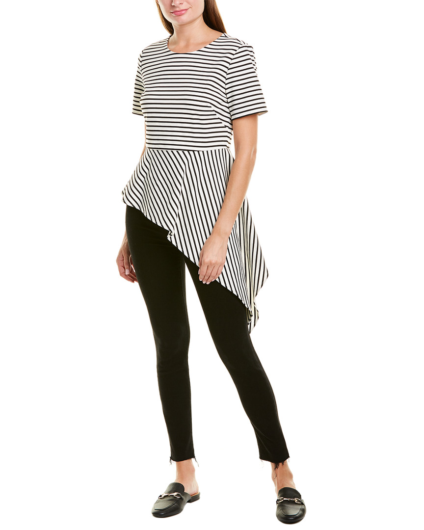 Image of Vince Camuto Asymmetrical Peplum Top