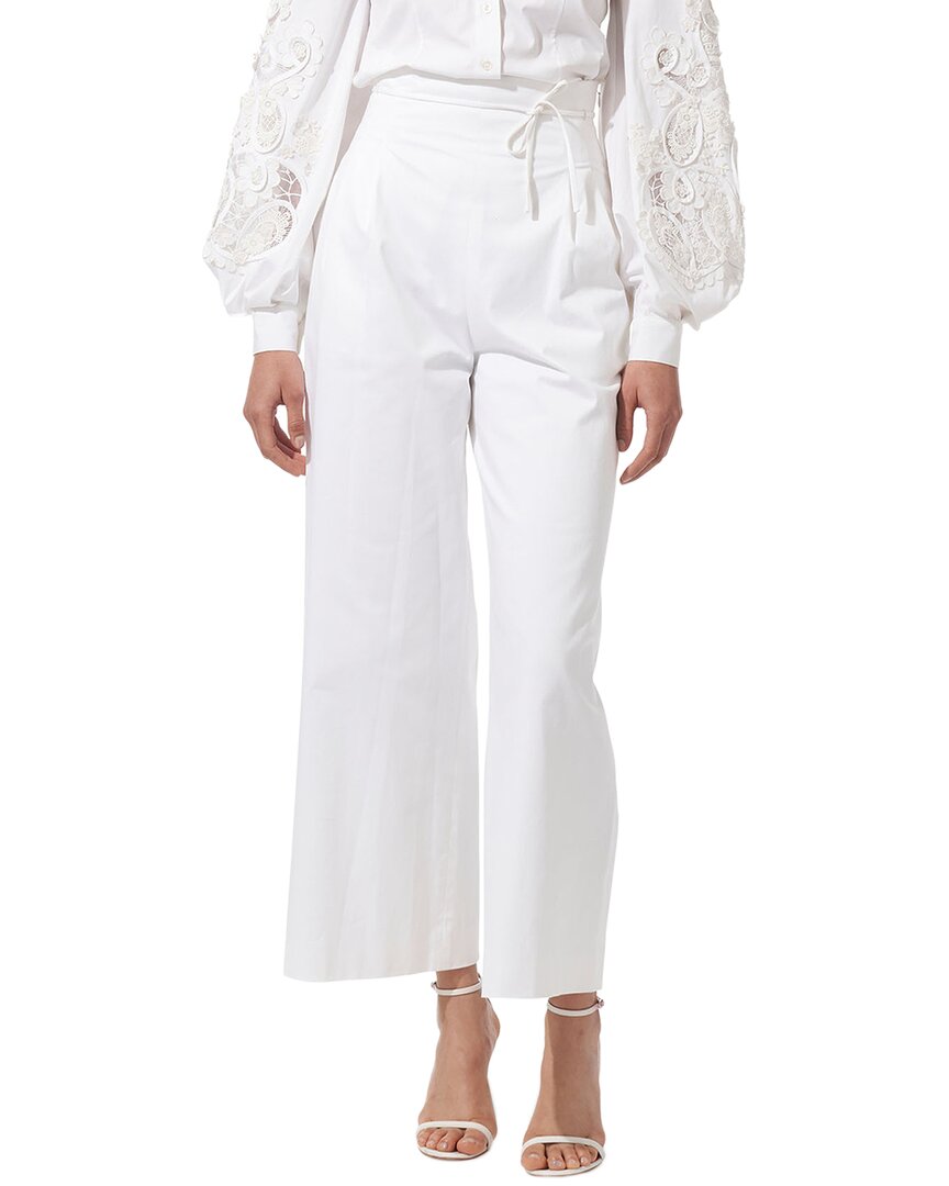 Carolina Herrera High-waist Wide Leg Cropped Pant