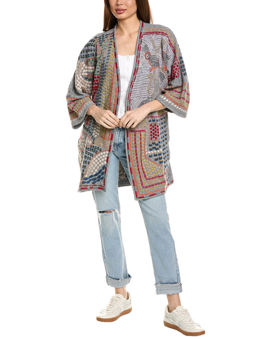 Johnny Was Biya Kimono Emily In Heather Grey In Gray
