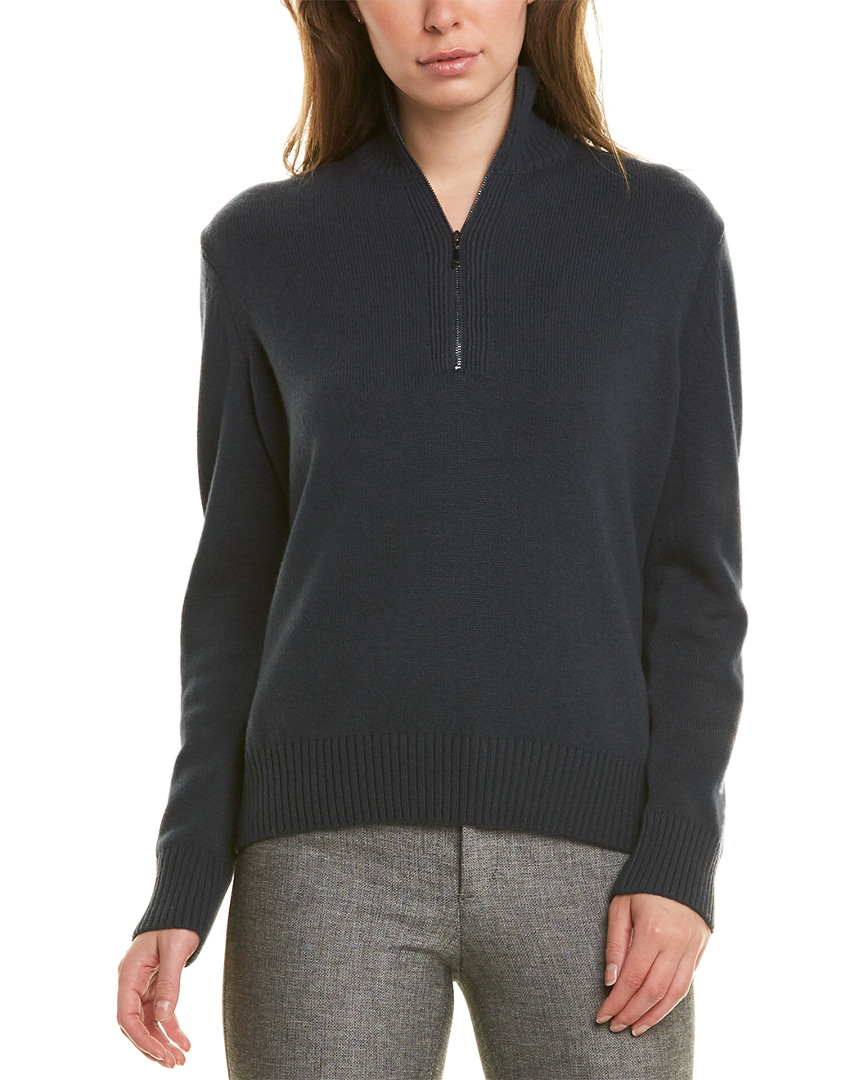 Image of Lafayette  New York Stand Collar /-Zip Cashmere Cardigan Sweater