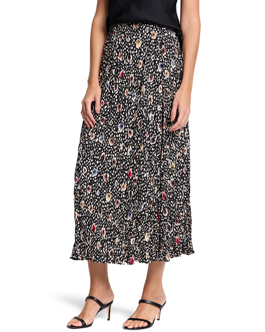 Nic + Zoe Spotted Dots Skirt In Black Multi