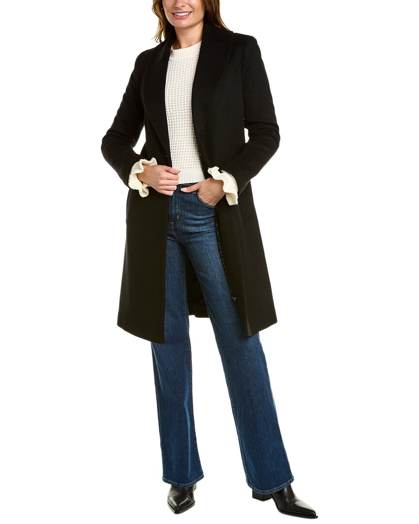 Sofiacashmere Shawl Collar Wool & Cashmere-blend Coat