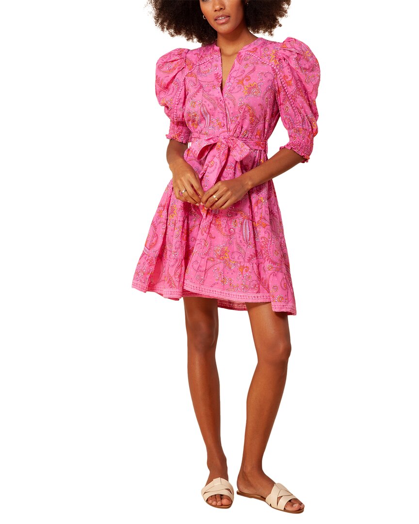 Hale Bob Mini Dress In Pink