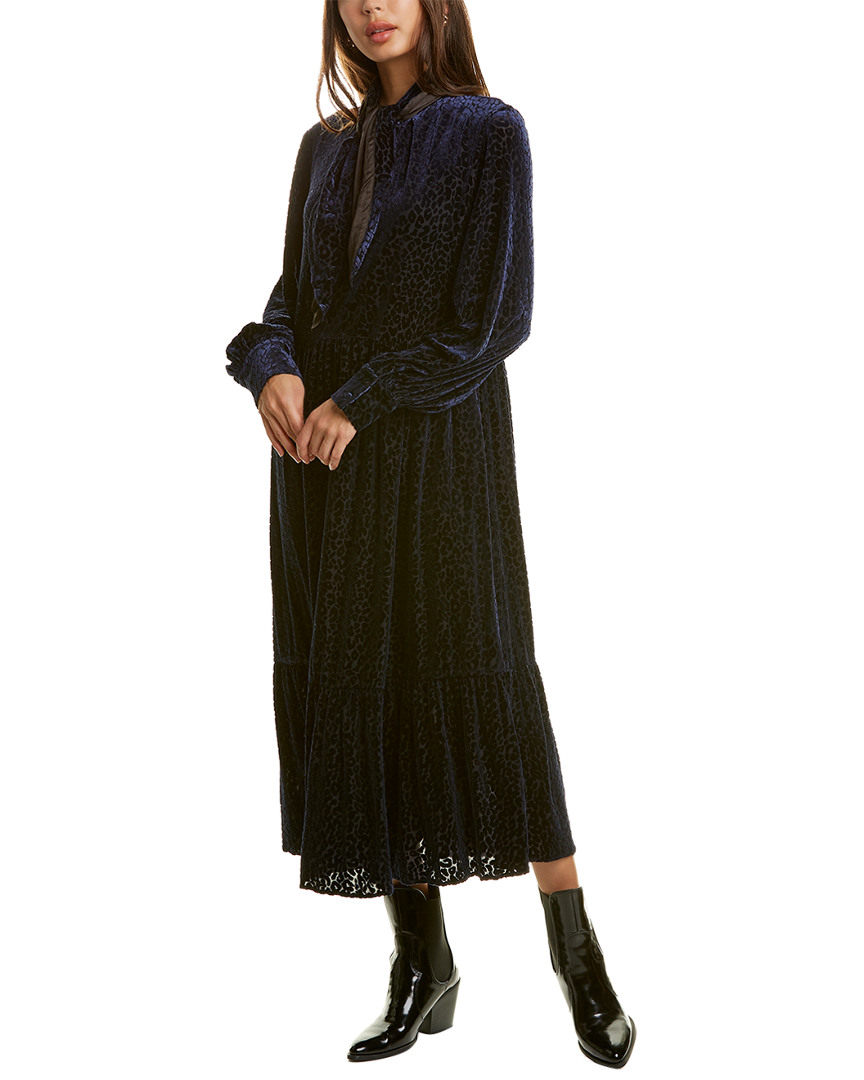 Crosby By Mollie Burch Betsy A-Line Dress Women's Brown L | eBay
