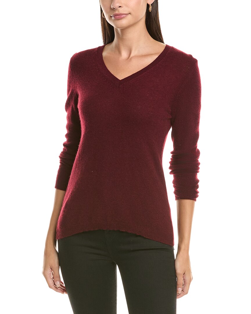 Forte Cashmere V-neck Cashmere Sweater In Multi