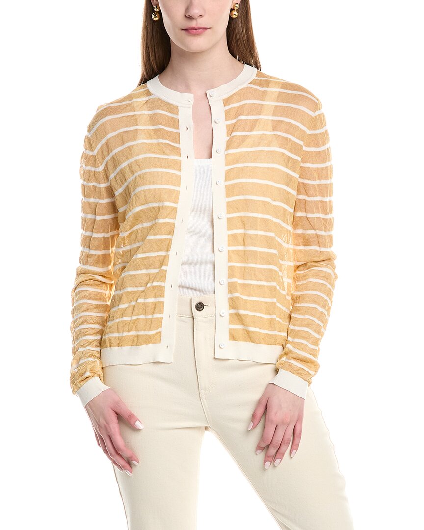 Lafayette 148 New York Crinkled Cardigan