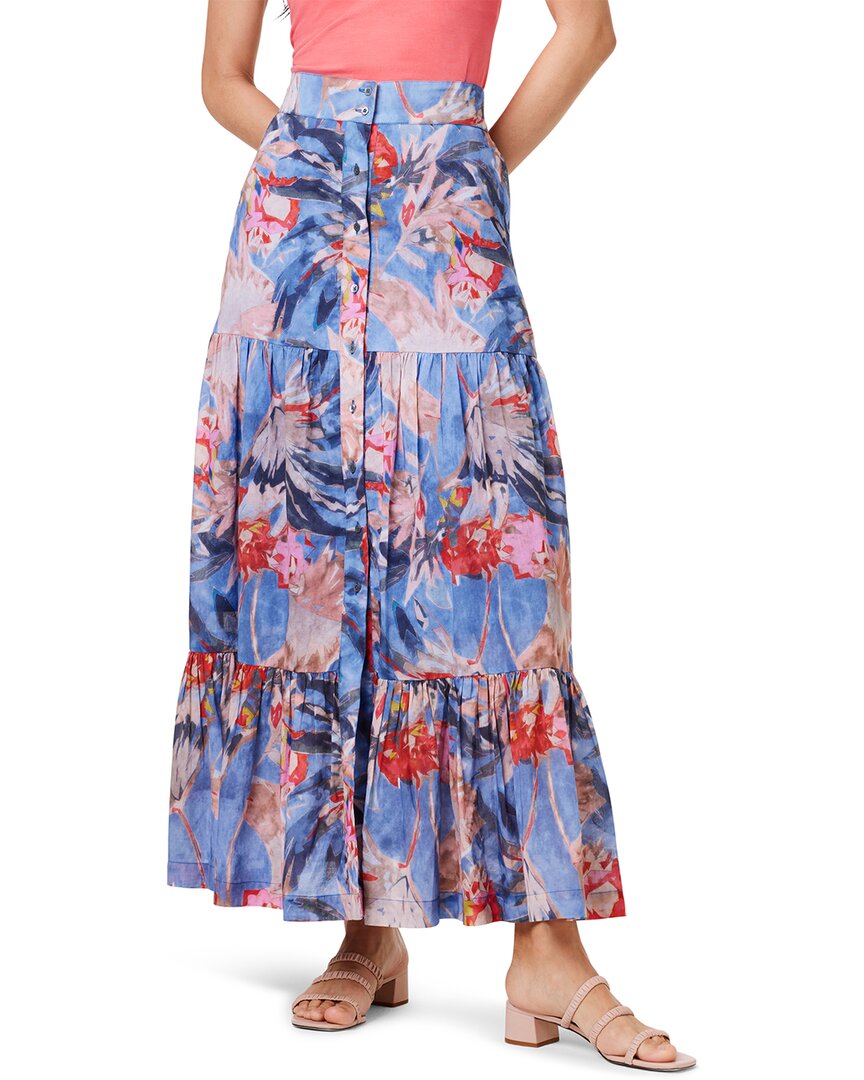 Nic + Zoe Dreamscape Crinkle Tiered Maxi Skirt