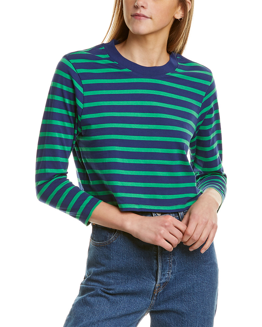 Image of x Karla Stripe Cropped T-Shirt