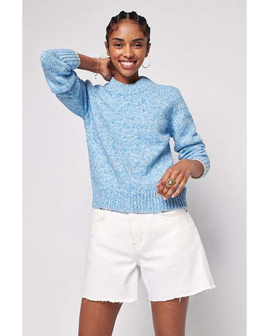 Shop Faherty Brights Painted Sweater In Blue