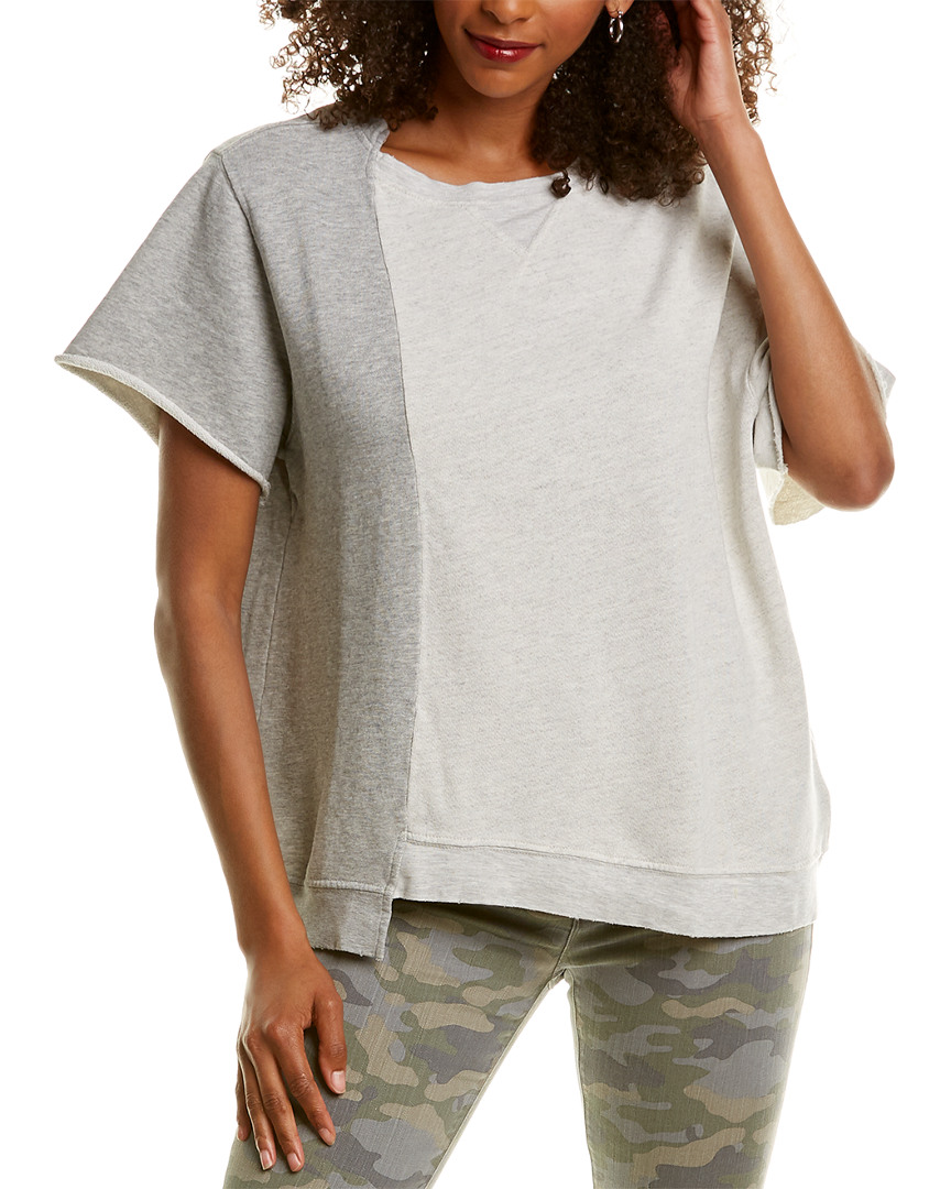 Image of HUDSON Jeans Asymmetrical Colorblock Pullover