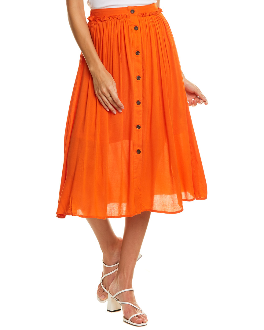 Image of Flying Tomato Shirred Midi Skirt