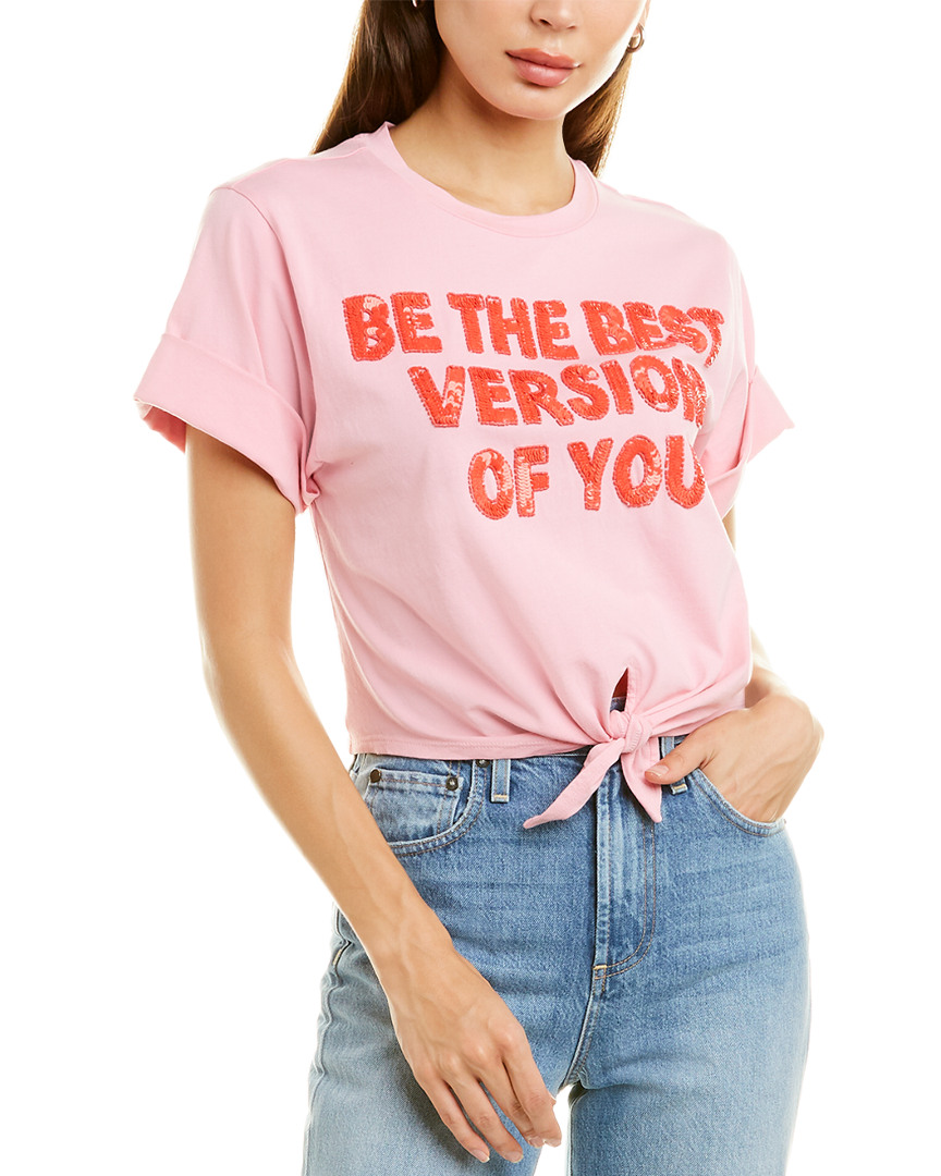 Image of alice + olivia Lera Tie-Front Top