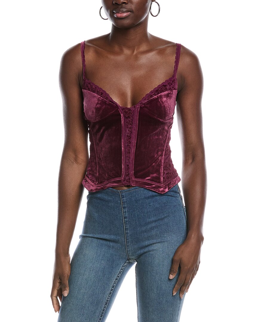Free People About Last Night Corset In Red