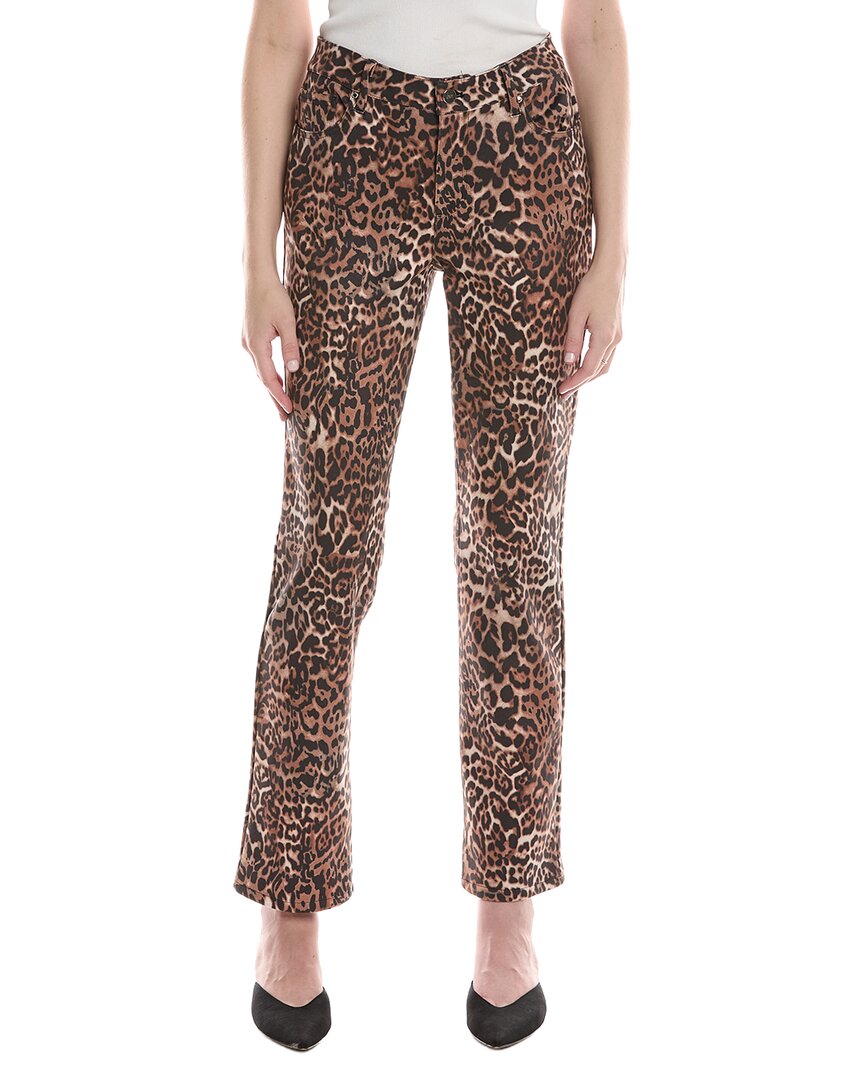 Jones New York Plus Size Printed Lexington Straight-leg Pants In Brown