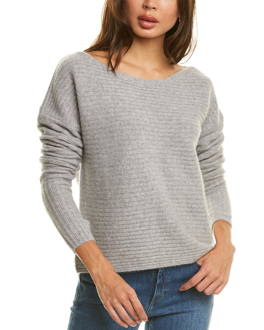 Naadam Boatneck Cashmere Sweater Women's Grey M | eBay