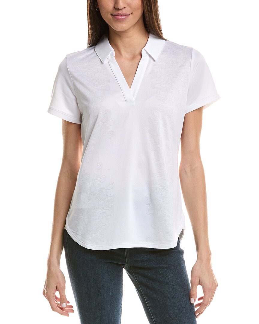 Tommy Bahama Palm Coast Floral Engineered Polo Shirt In White