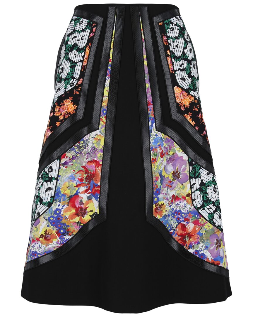 Stella Mccartney Wool Twill Skirt Woman Midi Skirt Multicolored Size 0 Wool