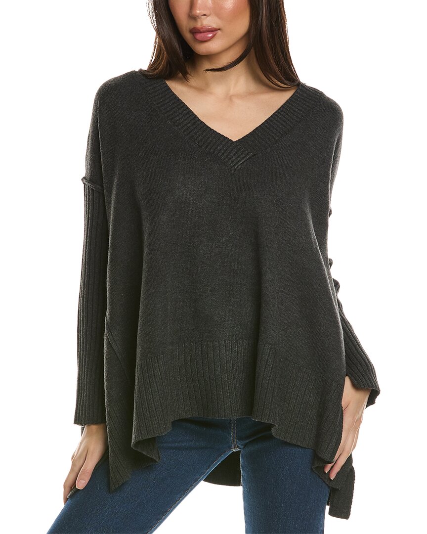 Free People Orion A Line Tunic In Carbon In Black