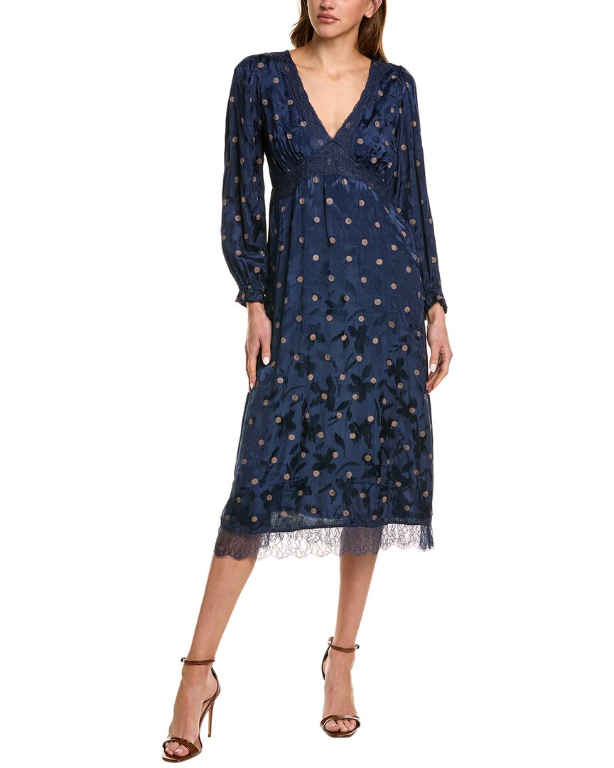 Sam Edelman Camila Lace Midi Dress In Brown