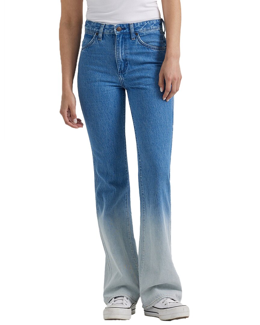 Wrangler Westward Dipped Bootcut Jean In Blue