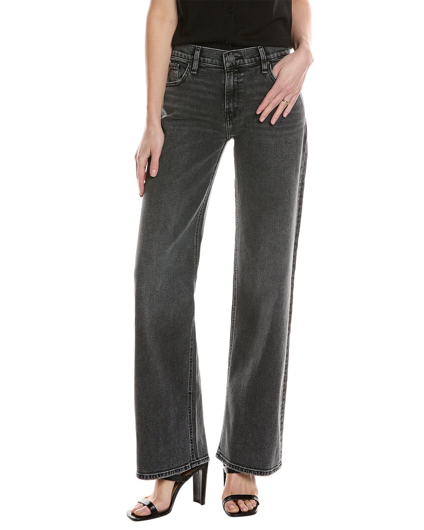 Hudson Jeans Kelli Low-rise Grander Loose Straight Jean In Black