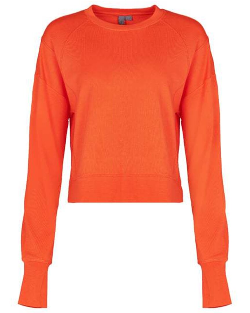 Sweaty Betty After Class Crop Sweatshirt In Orange