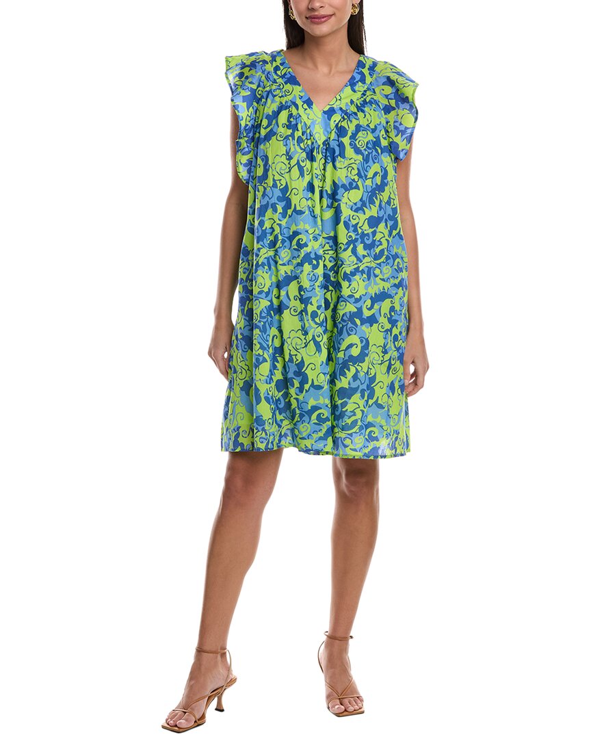 Ro's Garden Parker Mini Dress In Green