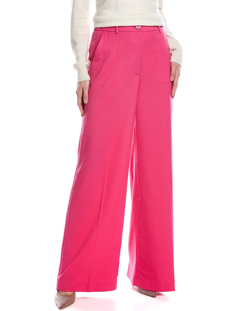 Hugo Boss Tunipa Wool-blend Trouser In Pink