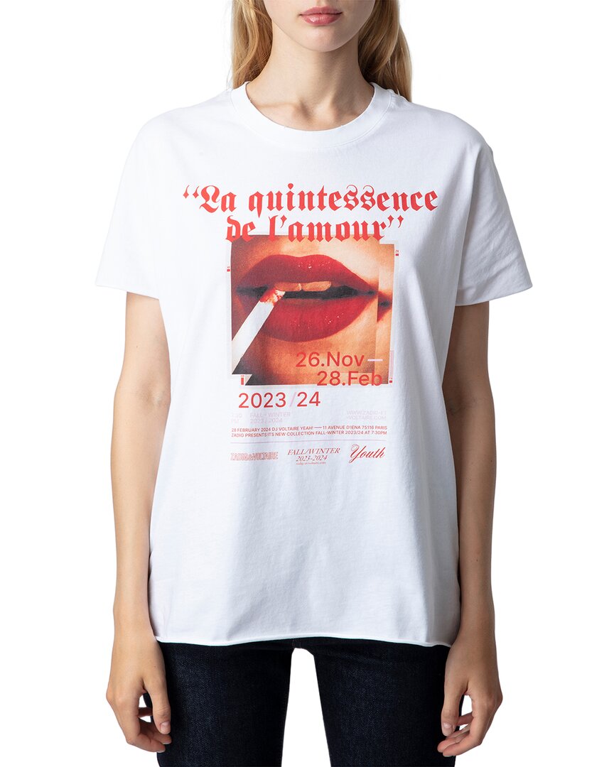 Shop Zadig & Voltaire Tom Quintessence Bouche Compo Shirt