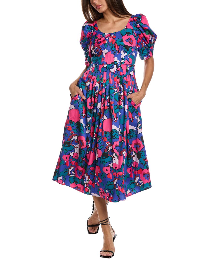 Crosby By Mollie Burch Flagger Midi Dress In Blue