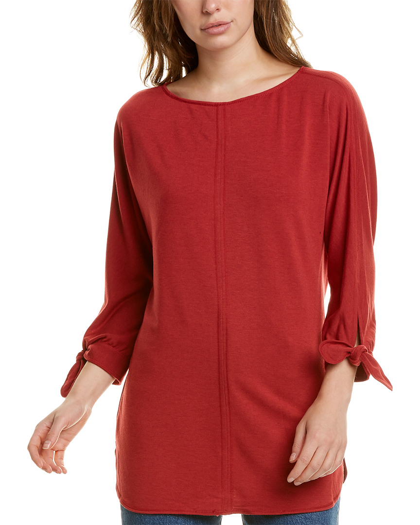 Image of Max Studio Tie-Sleeve Top