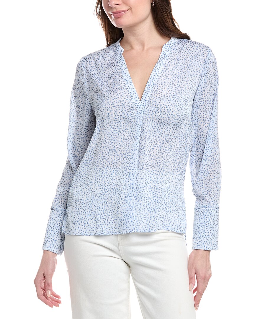 Vince Camuto High-low Blouse In Blue