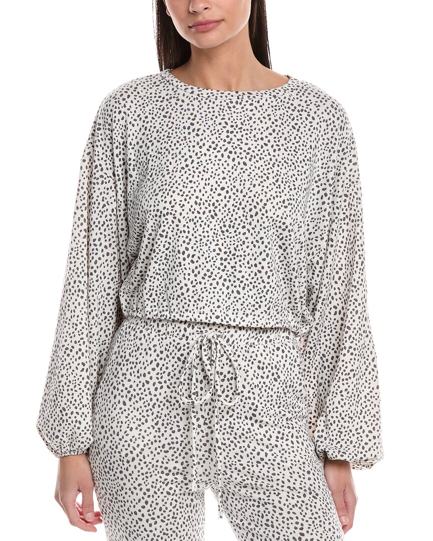 Hashttag Mini Dalmatian Top In White