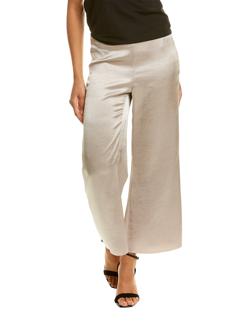 Vince Satin Wide Flare Pant In Nocolor | ModeSens