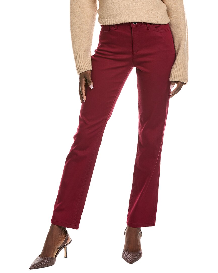 Jones New York Lexington Corduroy Straight Pant In Red