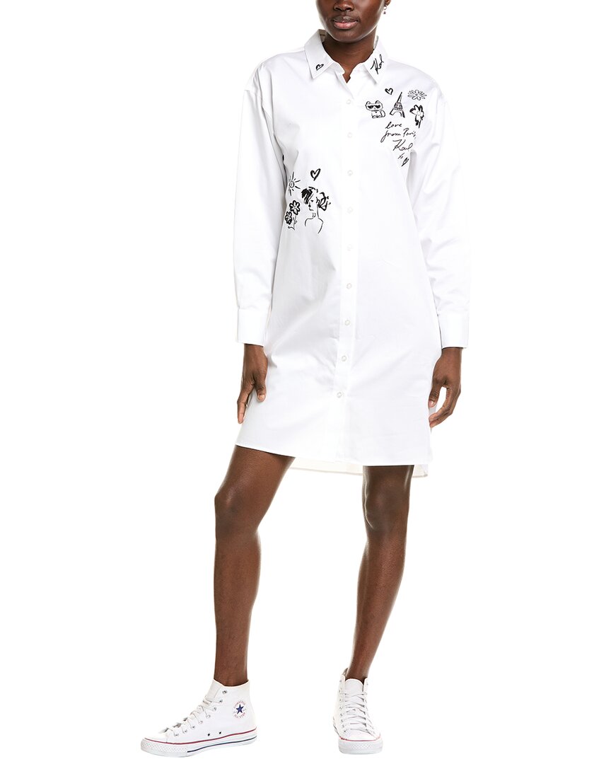 Karl Lagerfeld Poplin Shirtdress