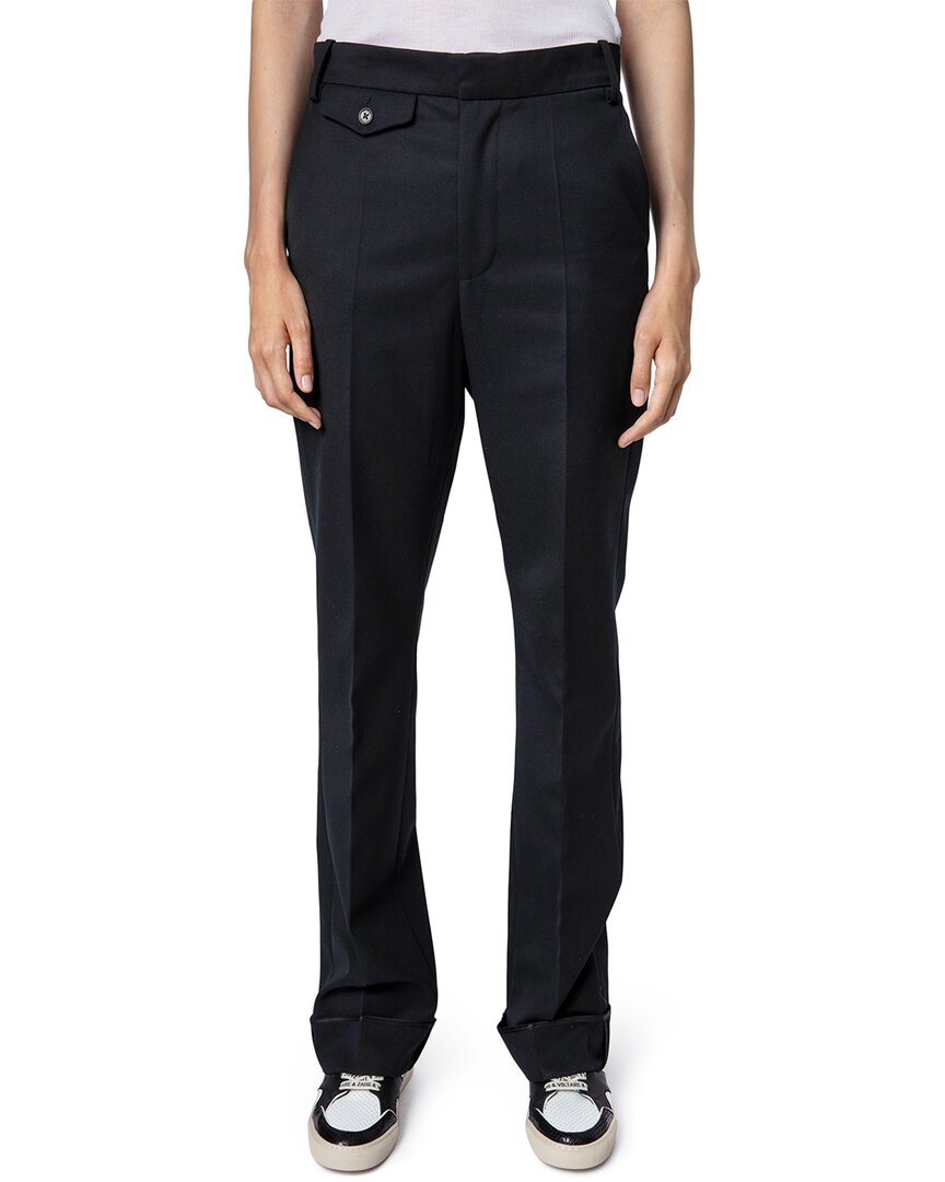 Zadig & Voltaire Poetia Gabardine Wool-blend Pant