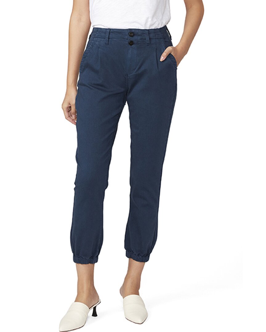 Paige Pleated Mayslie Pant In Blue