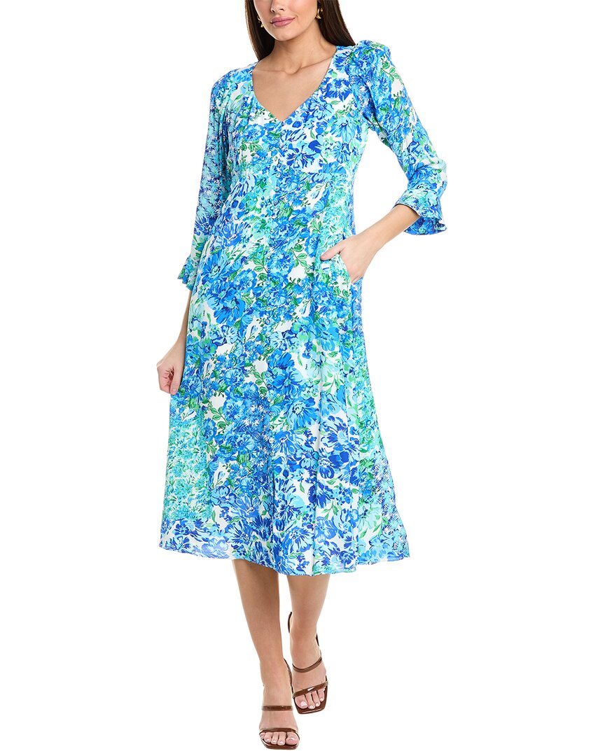 Rylee Midi Dress In Blue Rylee Midi Dress In Blue