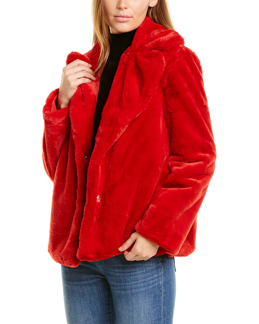 Kensie Reversible Plush Jacket Women's M eBay