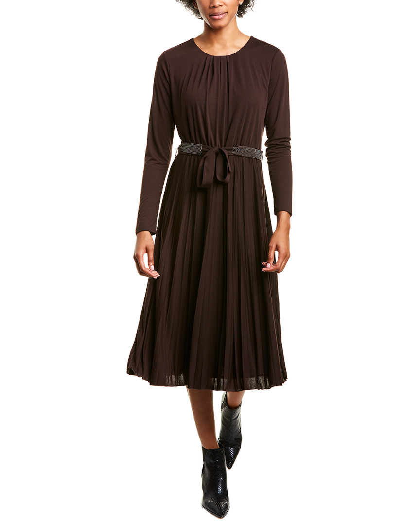 Image of Marella Zufolo Pleated Midi Dress