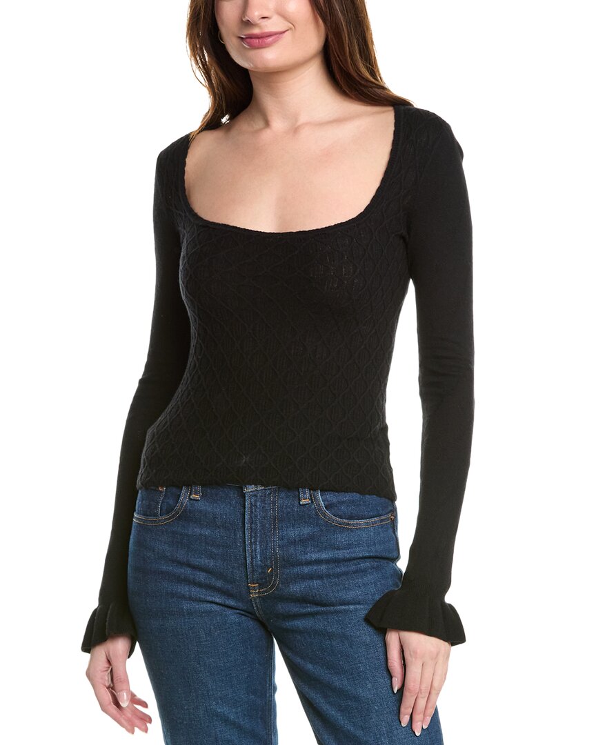 PAIGE PAIGE BEATA SILK-BLEND TOP