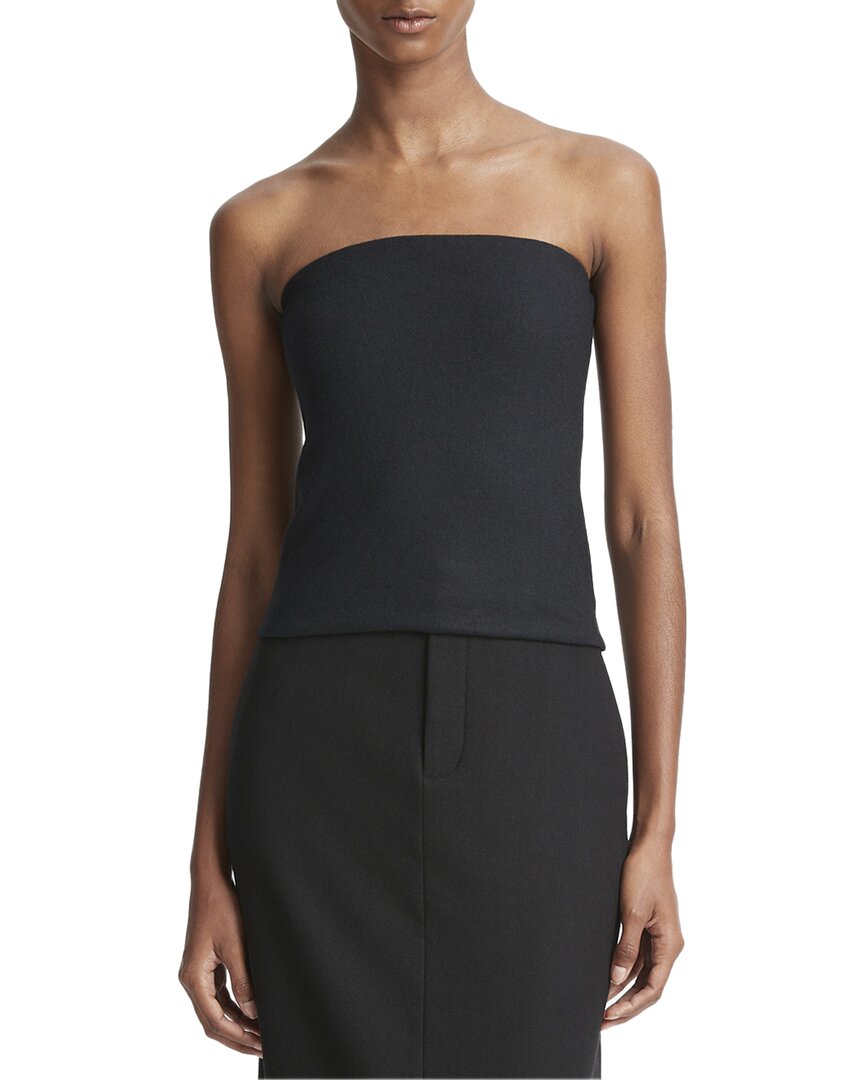 Vince Womens Side Zipper Strapless Pullover Top